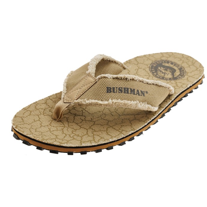 Bushman Men's And Women's Grap Flip Flops Sandy Brown