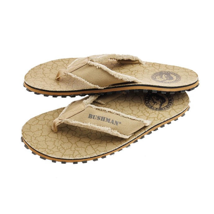 Bushman Men's And Women's Grap Flip Flops Sandy Brown
