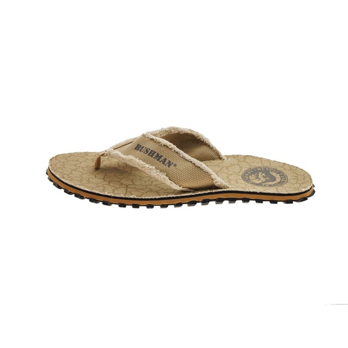 bushman Men's and women's Grap flip flops sandy brown