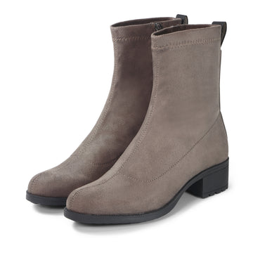 bussola Alba Suede Ankle Boots (Taupe)