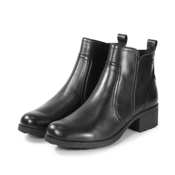 bussola Alba Zipper Ankle Boots (Nero)