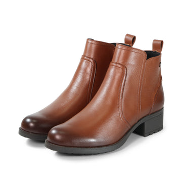 bussola Alba Zipper Ankle Boots (Nutshell)