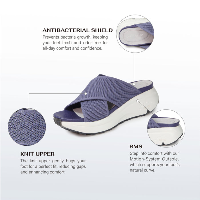 Bussola BMS 2.0 Cross Straps Slide Sandals (Dusk)