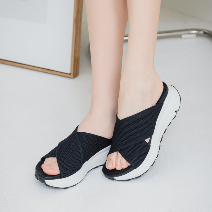 Bussola BMS 2.0 Cross Straps Slide Sandals (Nero)