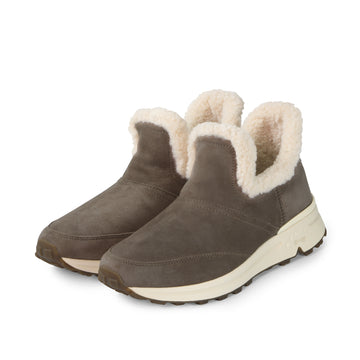 bussola BMS Furry Ankle Boots (Taupe)