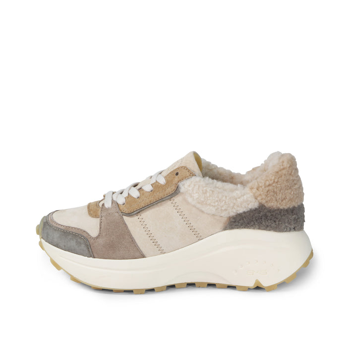 Bussola BMS Furry Laceup Sneakers (Angora)