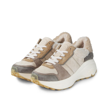 bussola BMS Furry Laceup Sneakers (Angora)