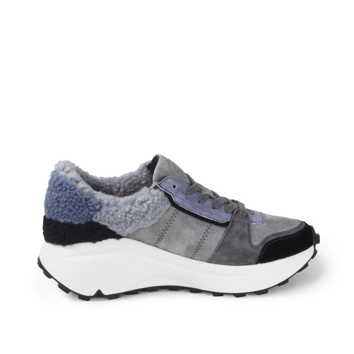 Bussola BMS Furry Laceup Sneakers (Rock)