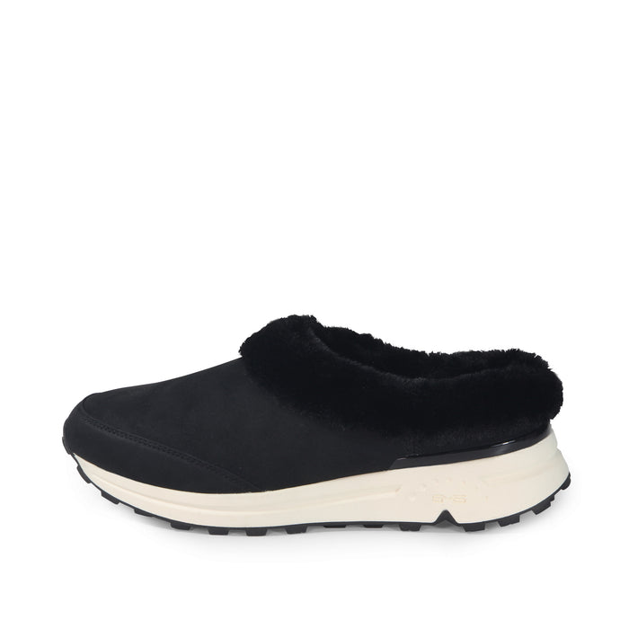 Bussola BMS Furry Slip-On Mules (Nero)