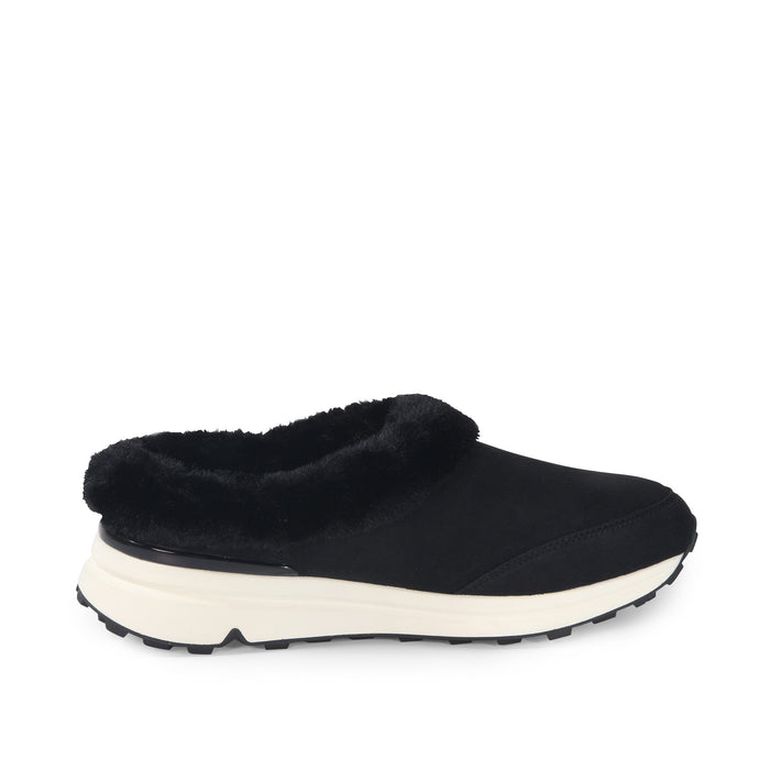 Bussola BMS Furry Slip-On Mules (Nero)