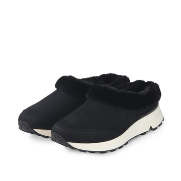 bussola BMS Furry Slip-On Mules (Nero)