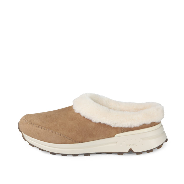Bussola BMS Furry Slip-On Mules (Toffee)