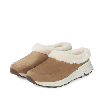 bussola BMS Furry Slip-On Mules (Toffee)