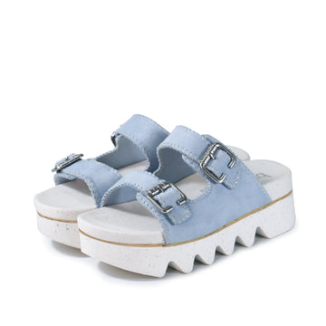 bussola Capri Buckle Strap Slide Sandals (Skyway)