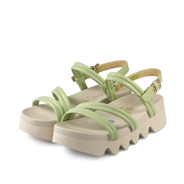 bussola Capri Strappy Sandals (Sage)