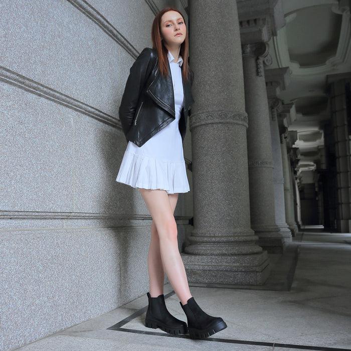 Bussola Corvara Chunky Chelsea Boots (Vintage Nero)