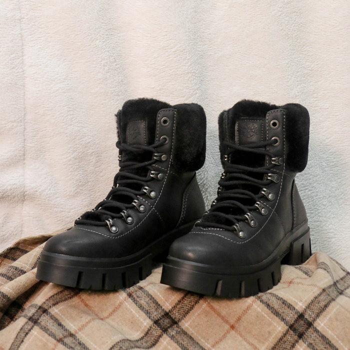 Bussola Corvara Furry Chunky Boots (Nero)