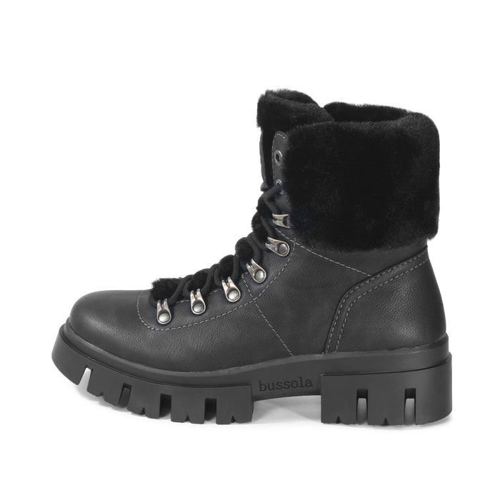 Bussola Corvara Furry Chunky Boots (Nero)