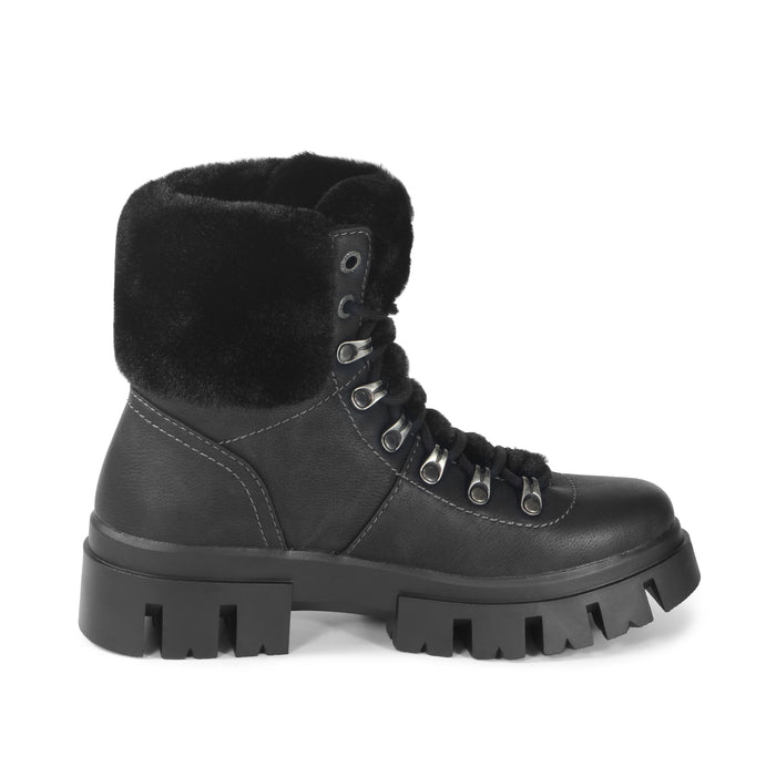 Bussola Corvara Furry Chunky Boots (Nero)