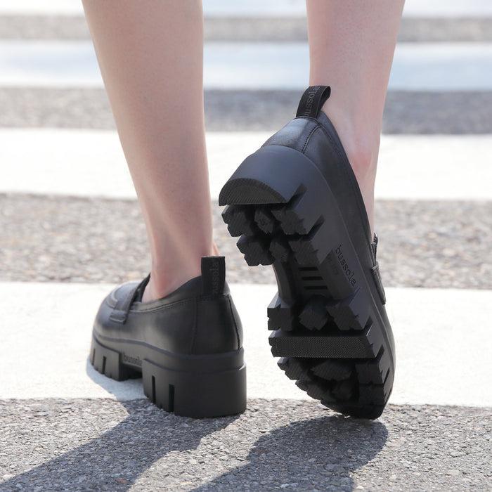 Bussola Corvara Track Sole Loafers (Nero)