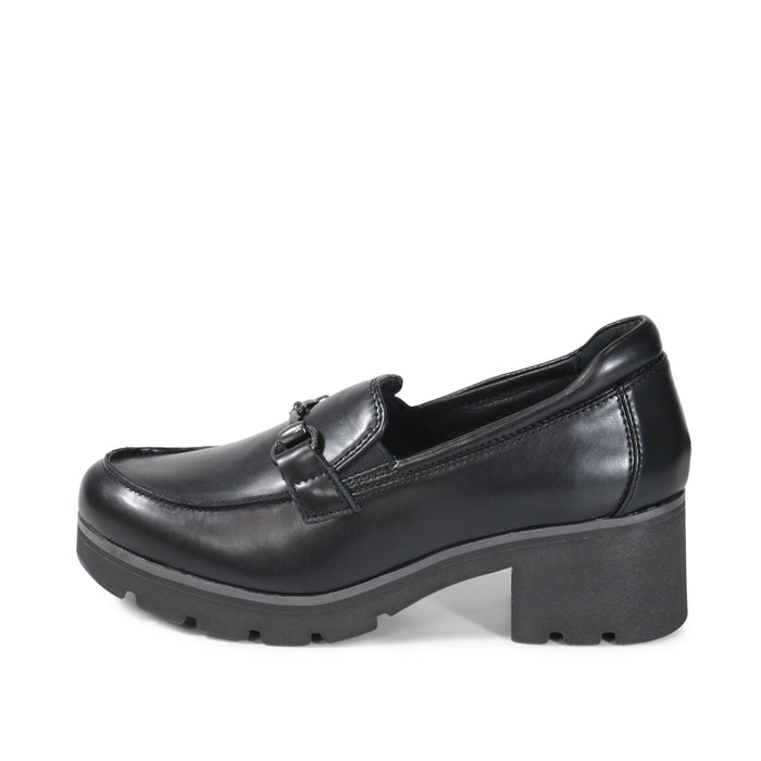 Bussola Palermo Horsebit Chunky Loafers (Nero)