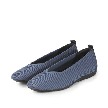 bussola Vicenza Knit Ballet Flats (Blue)