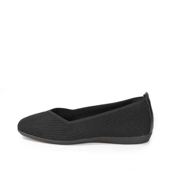 Bussola Vicenza Knit Ballet Flats (Nero)