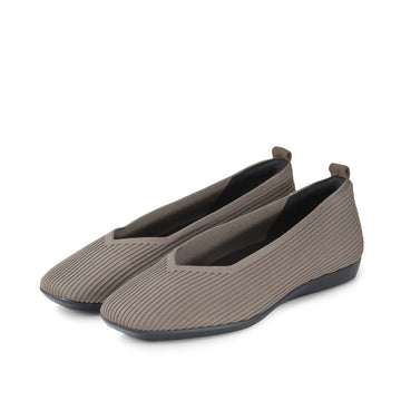 bussola Vicenza Knit Ballet Flats (Walnut)