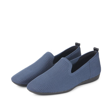 bussola Vicenza Knit Flat Shoes (Blue)