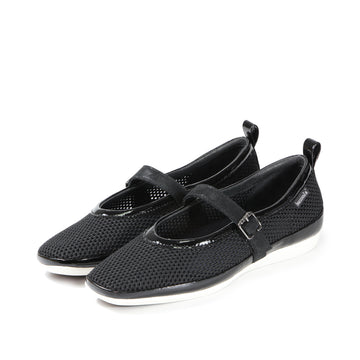 bussola Vicenza Mesh Ballet Flats (Nero)