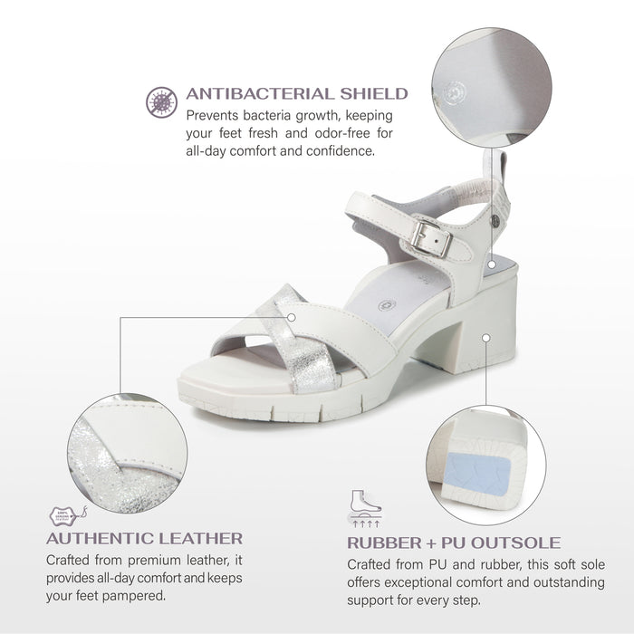 Bussola Volterra Slingback Heel Sandals (Cotton)