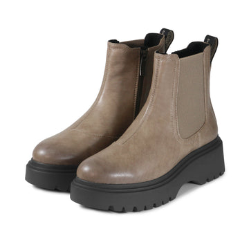 bussola Firenze Platform Chelsea Boots (Vintage Taupe)