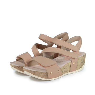 bussola Formentera 2.0 Adjustable Straps Wedge Sandals (Nude)