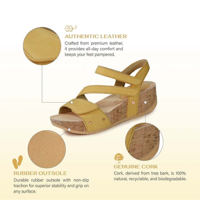 Bussola Formentera 2.0 Adjustable Straps Wedge Sandals (Sun)