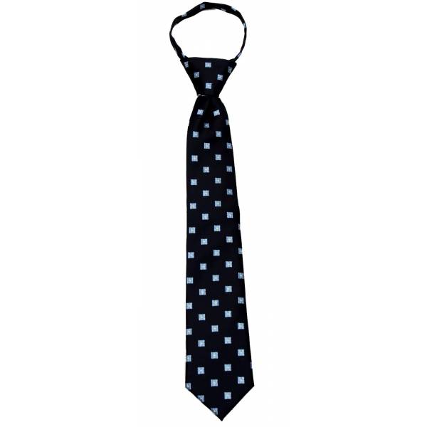 buy your ties Black Boys 14 inch Zipper Tie Style: B-ZIP-12032