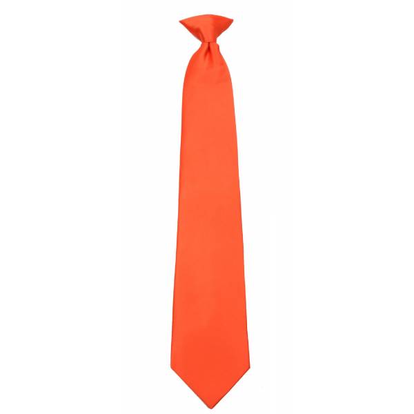buy your ties Boys Orange Clip on Tie Style: B-CLIPON-ADF-11