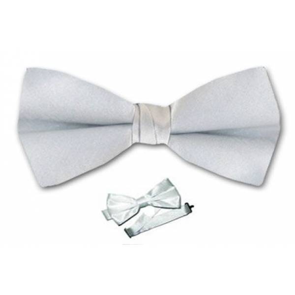 buy your ties Boys Solid Pre Tied Bow Tie Style: B-PBT-SILVER