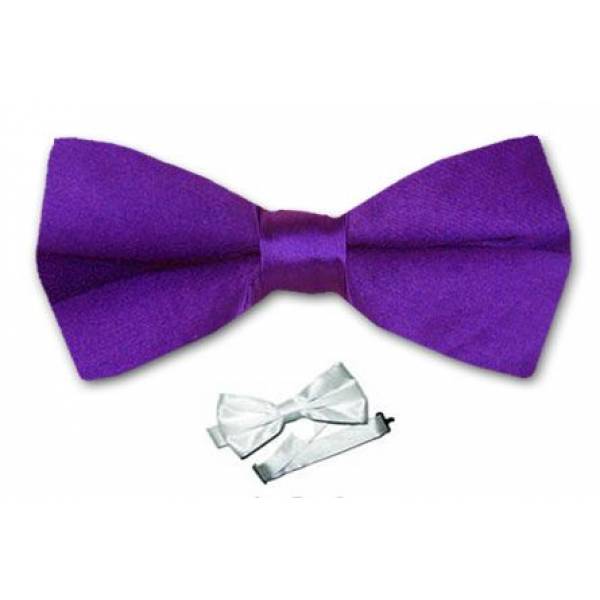 buy your ties Boys Solid Pre Tied Bow Tie Style: B-PBT-VIOLET