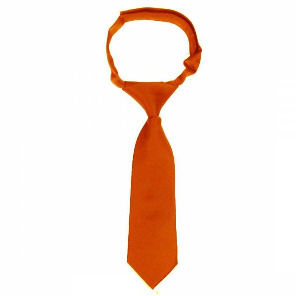 buy your ties Boys Velcro Tie Orange Style: B-VEL-ADF-11