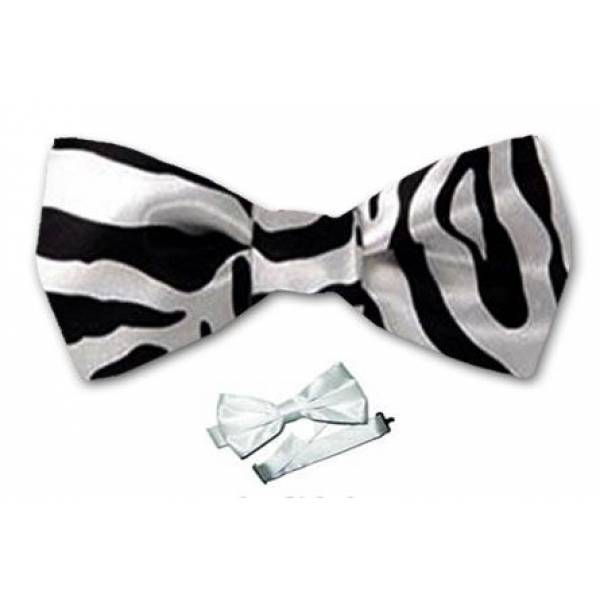 buy your ties Boys Zebra Pre Tied Bow Tie Style: B-PBT-ZEBRA
