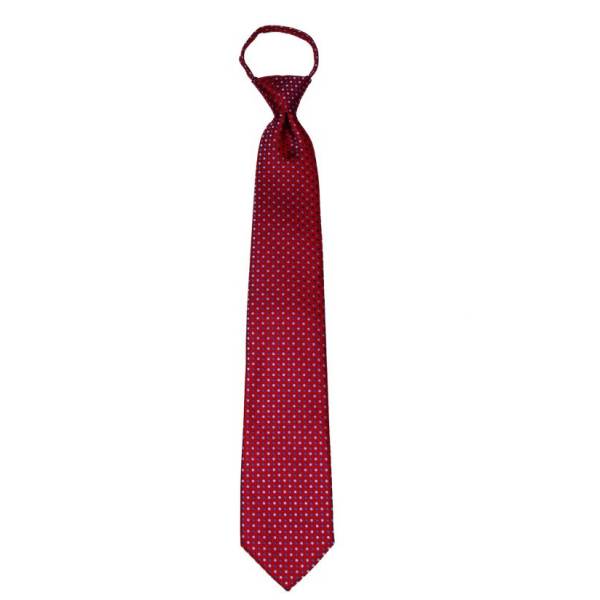buy your ties Burgundy Dot Men's XL Zipper Tie Style: XL-ZIP-12806