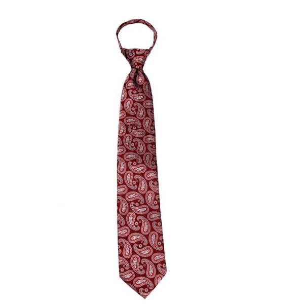 buy your ties Burgundy Paisley Men's XL Zipper Tie Style: XL-ZIP-12809