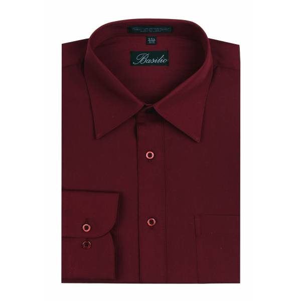 buy your ties Mens Shirt Burgundy Style: BAS-BURG