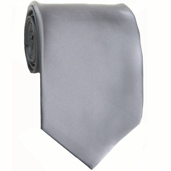 buy your ties Silver Solid Tie Style: S-4-TIE