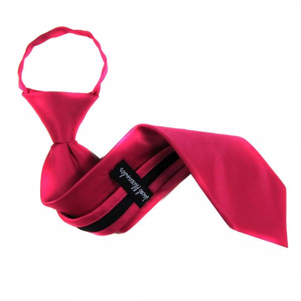 buy your ties Fuchsia Solid Zipper Tie Style: ZIP-ADF-34