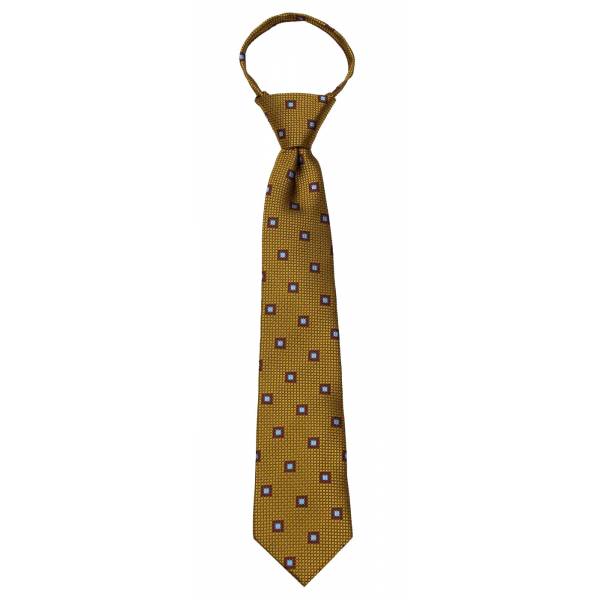 buy your ties Gold Boys 14 inch Zipper Tie Style: B-ZIP-12034