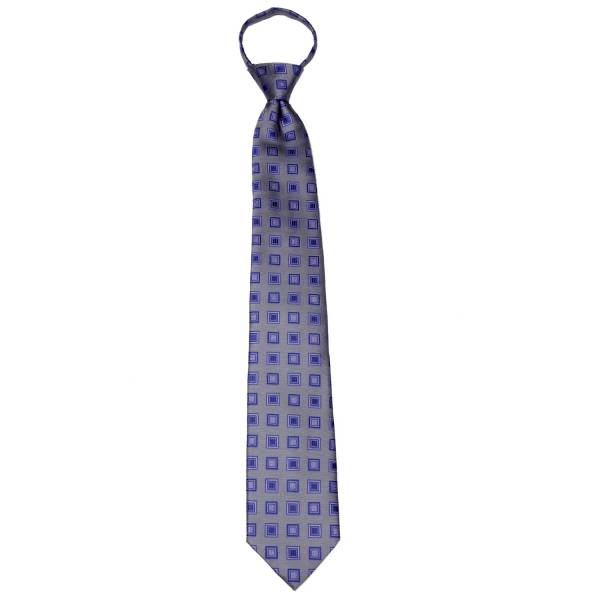 buy your ties Gray Pattern Men's Zipper Tie Style: ZIP-12811