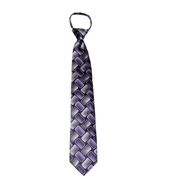 buy your ties Gray Pattern Men's Zipper Tie Style: ZIP-12816