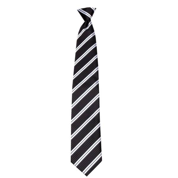 buy your ties Gray Stripe Clip On Tie Style: CLIPON-139