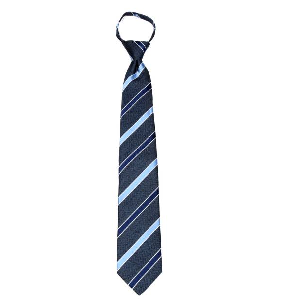 buy your ties Gray Stripe Men's Zipper Tie Style: ZIP-12813